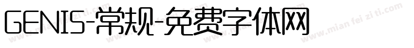 GENIS-常规字体转换