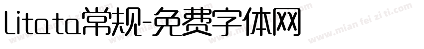 Litata常规字体转换