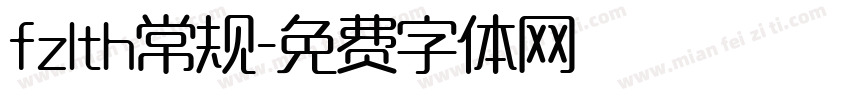 fzlth常规字体转换