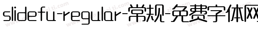 slidefu-regular-常规字体转换