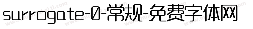 surrogate-0-常规字体转换