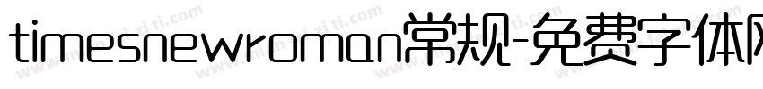 timesnewroman常规字体转换