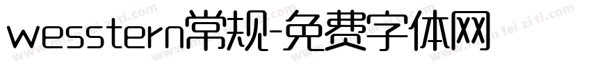 wesstern常规字体转换