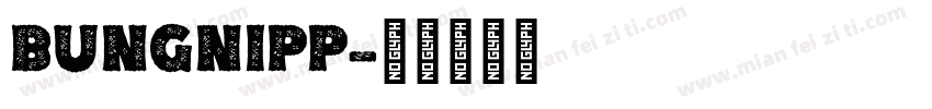 BUNGNIPP字体转换
