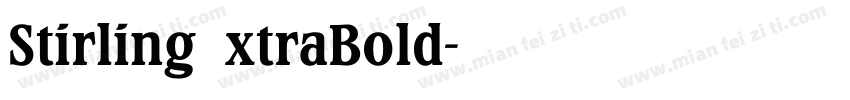 StirlingExtraBold字体转换