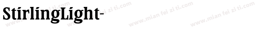 StirlingLight字体转换