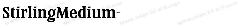 StirlingMedium字体转换