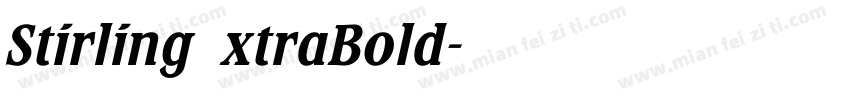 StirlingExtraBold字体转换