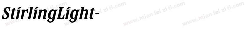 StirlingLight字体转换