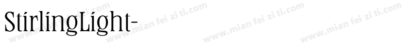 StirlingLight字体转换