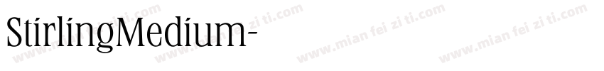 StirlingMedium字体转换