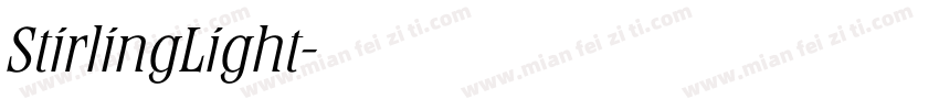 StirlingLight字体转换