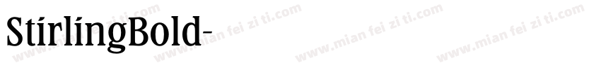 StirlingBold字体转换