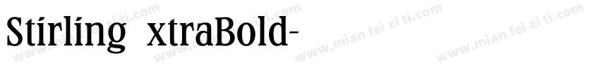 StirlingExtraBold字体转换