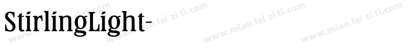 StirlingLight字体转换