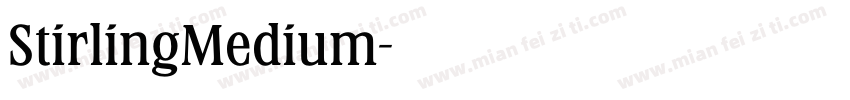 StirlingMedium字体转换
