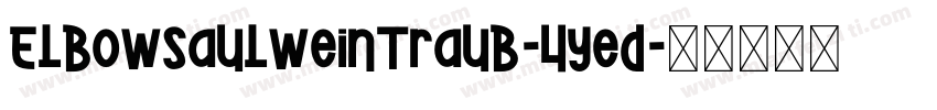 ElbowSaulweintraub-4yeD字体转换