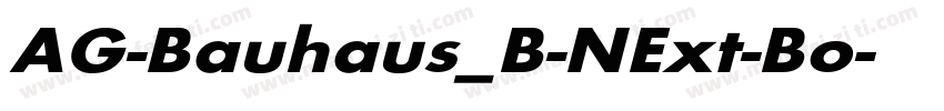 AG-Bauhaus_B-NExt-Bo字体转换