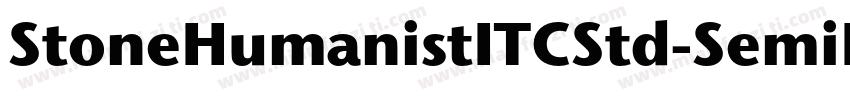 StoneHumanistITCStd-SemiItalic字体转换