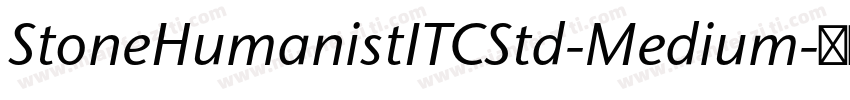 StoneHumanistITCStd-Medium字体转换