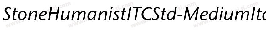 StoneHumanistITCStd-MediumIta字体转换