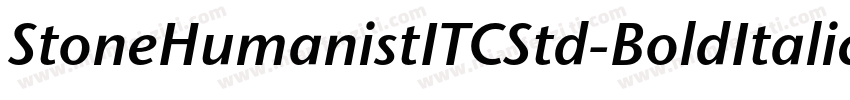 StoneHumanistITCStd-BoldItalic字体转换