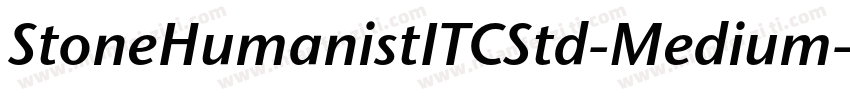 StoneHumanistITCStd-Medium字体转换