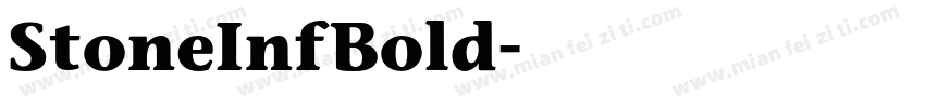 StoneInfBold字体转换