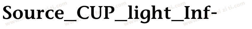 Source_CUP_light_Inf字体转换