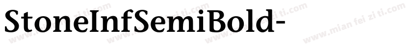 StoneInfSemiBold字体转换