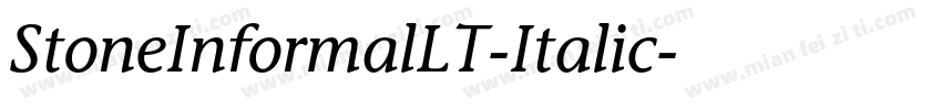 StoneInformalLT-Italic字体转换