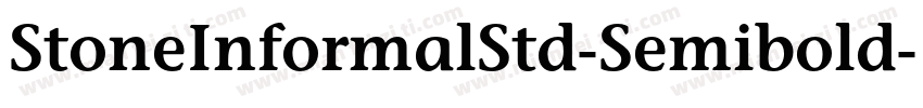 StoneInformalStd-Semibold字体转换