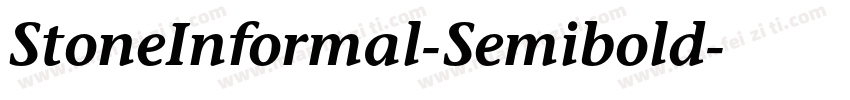 StoneInformal-Semibold字体转换