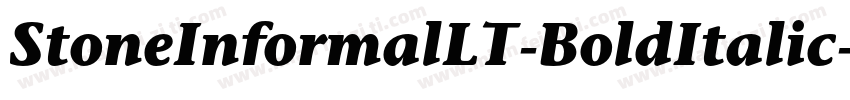 StoneInformalLT-BoldItalic字体转换