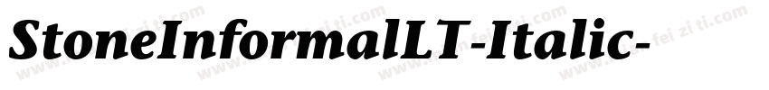 StoneInformalLT-Italic字体转换