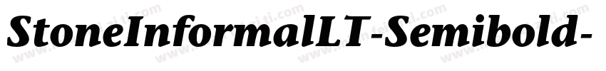 StoneInformalLT-Semibold字体转换