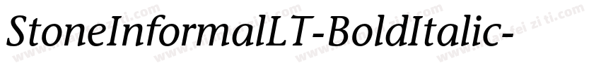 StoneInformalLT-BoldItalic字体转换