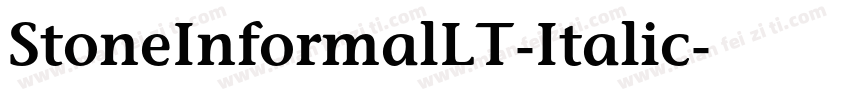 StoneInformalLT-Italic字体转换