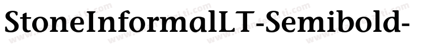 StoneInformalLT-Semibold字体转换