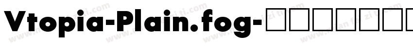 Vtopia-Plain.fog字体转换