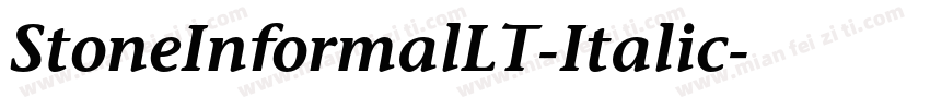 StoneInformalLT-Italic字体转换