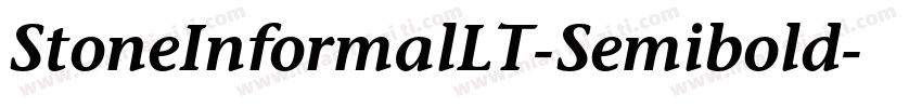 StoneInformalLT-Semibold字体转换