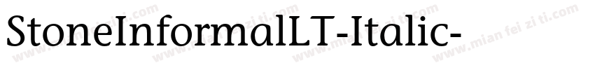 StoneInformalLT-Italic字体转换