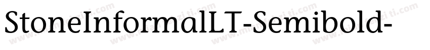 StoneInformalLT-Semibold字体转换