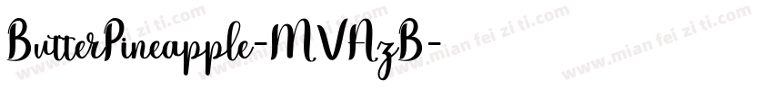 ButterPineapple-MVAzB字体转换