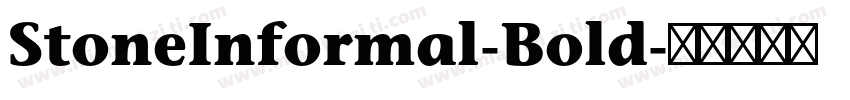 StoneInformal-Bold字体转换