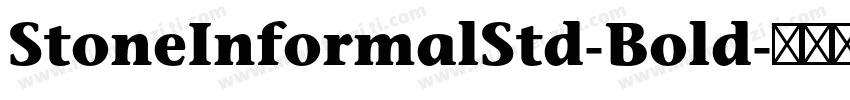 StoneInformalStd-Bold字体转换