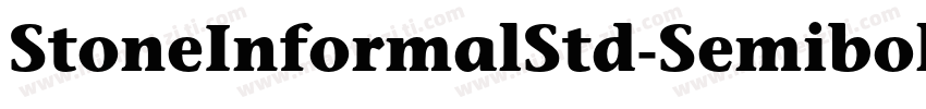 StoneInformalStd-SemiboldIt字体转换