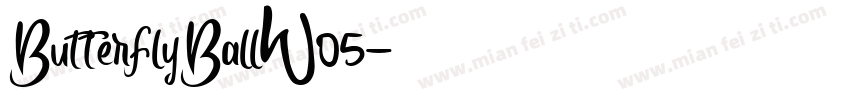 ButterflyBallW05字体转换
