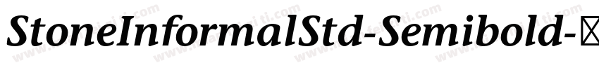 StoneInformalStd-Semibold字体转换